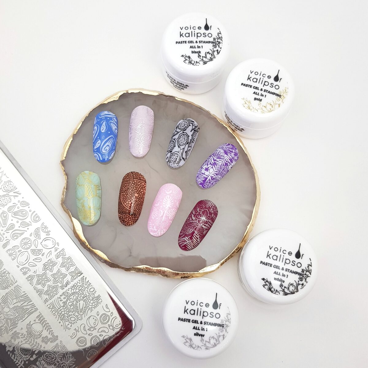 Гель паста Paste Gel & Stamping Voice of Kalipso, золото, 5 мл