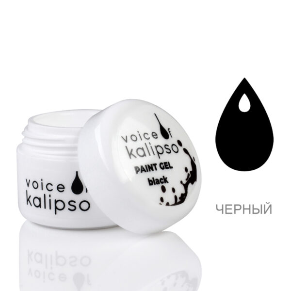 Гель краска Gel Paint Voice of Kalipso, черный, 5 мл