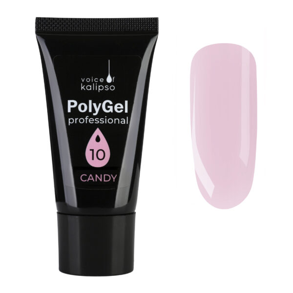 Полигель розовый CANDY №10, 30 мл